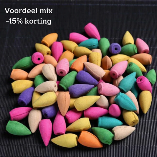 Voordeel Mix - Backflow Wierook Kegels (100 stuks)