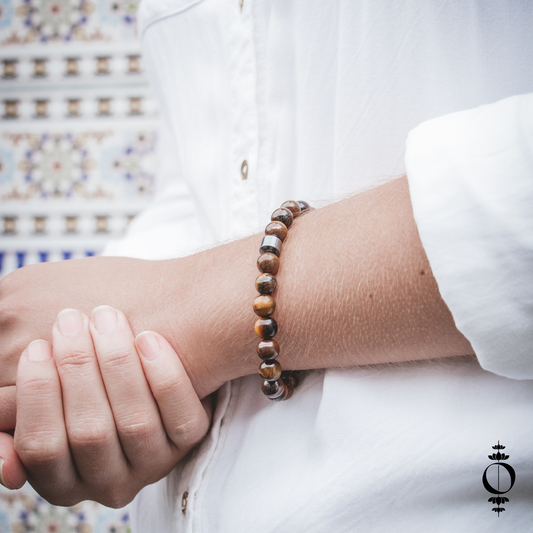 Hematiet Tijgeroog Kracht Armband