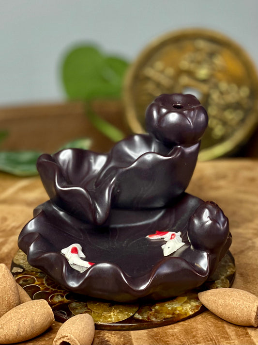 Karpervijver - Wierookhouder waterval - Incense Burner