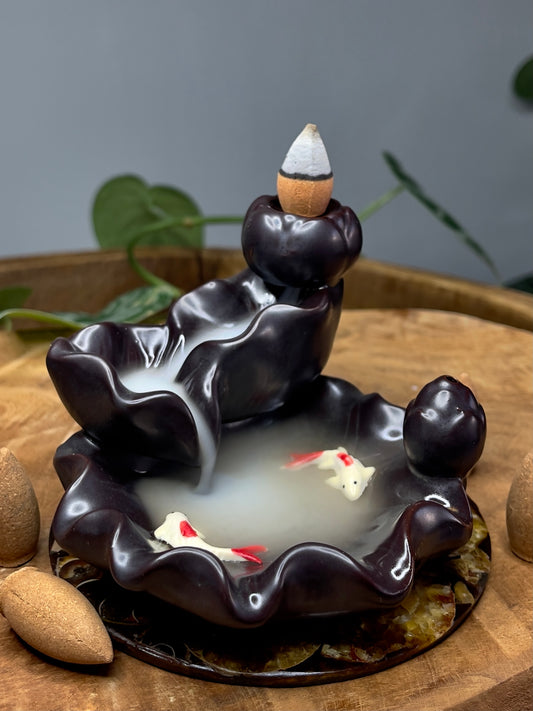 Karpervijver - Wierookhouder waterval - Incense Burner