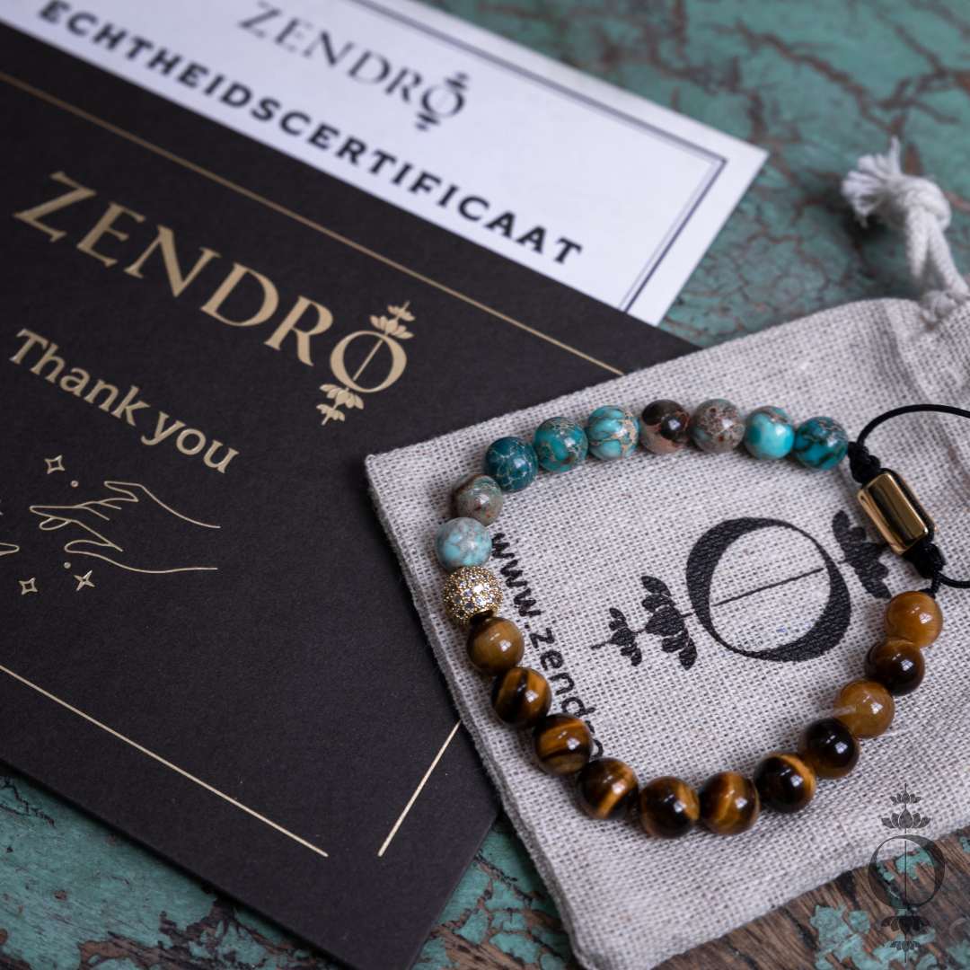 Zelfvertrouwen Tijgeroog Jaspis Armband