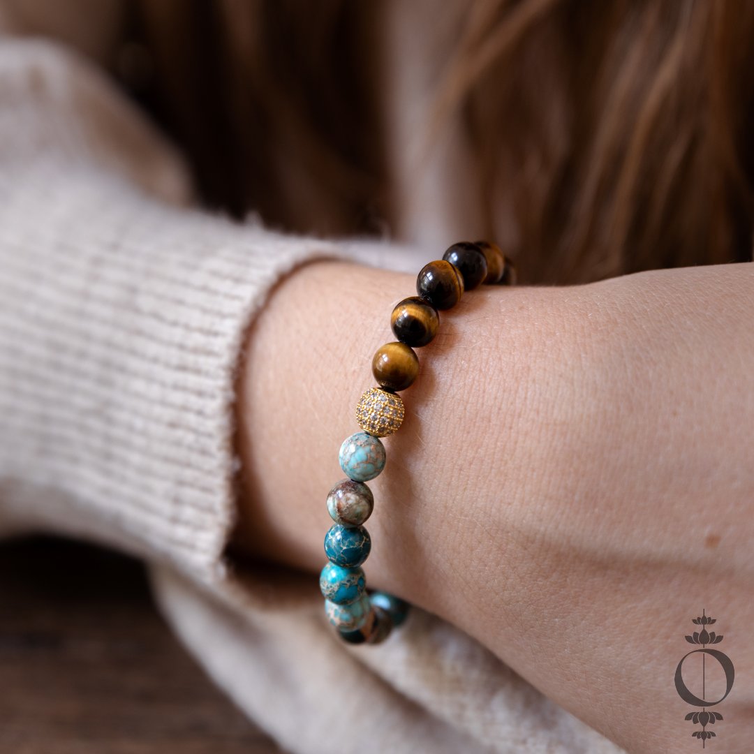 Zelfvertrouwen Tijgeroog Jaspis Armband