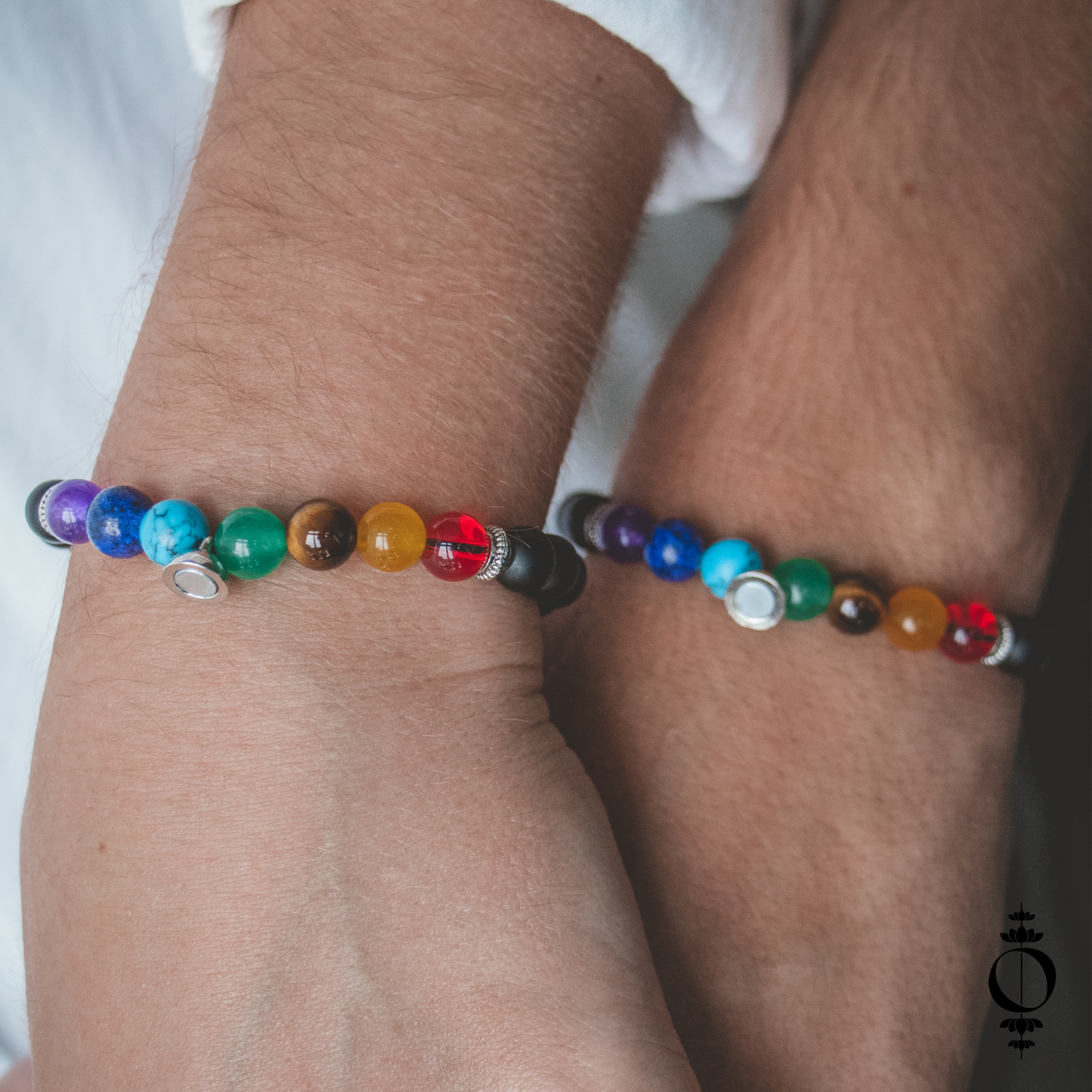 7 Chakra Koppel Armbanden set