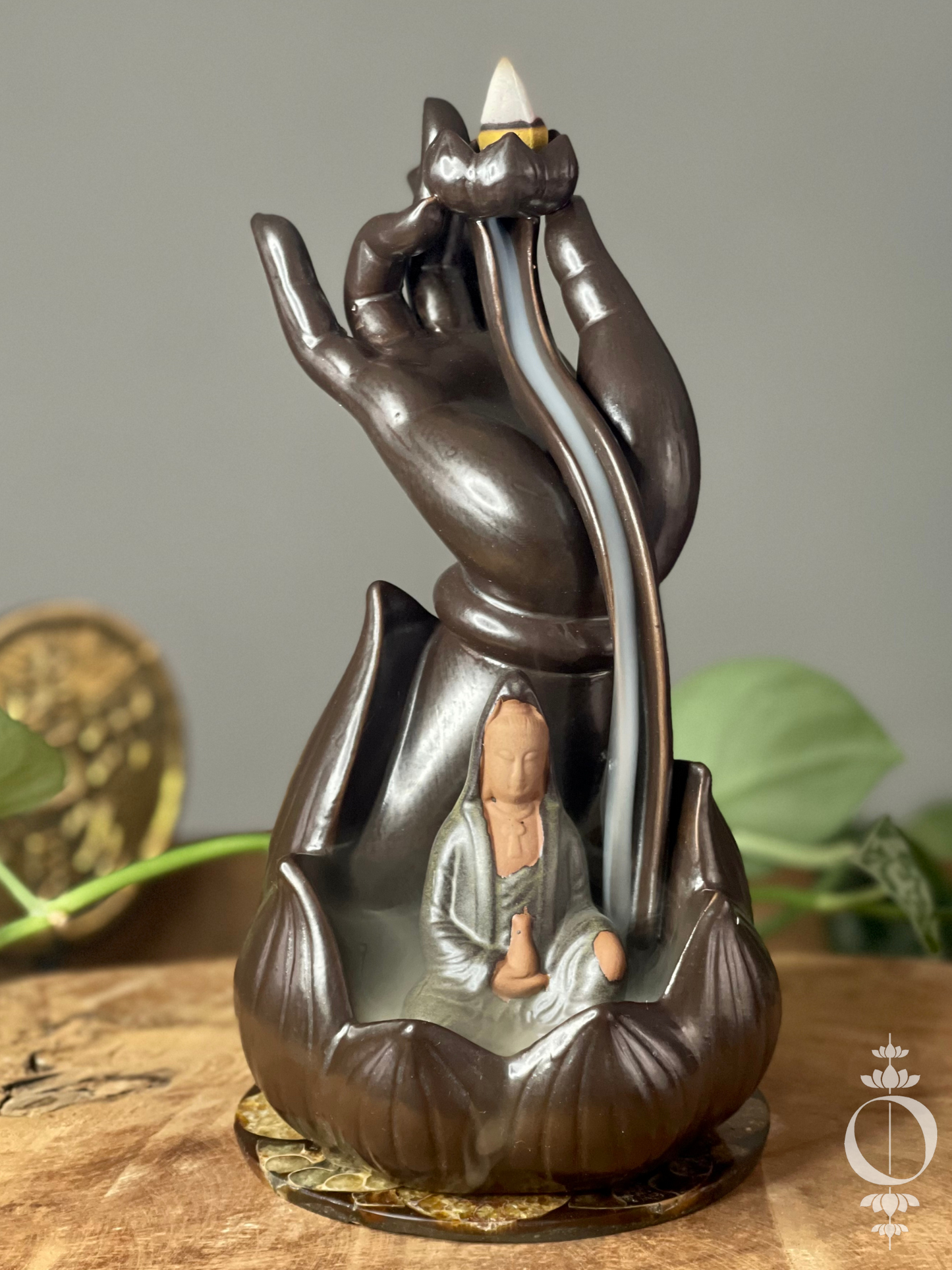 Boeddha Hand - Wierookhouder waterval - Incense Burner
