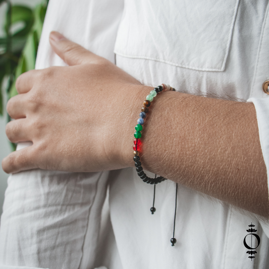 Gevlochten 7 Chakra Healing Armband