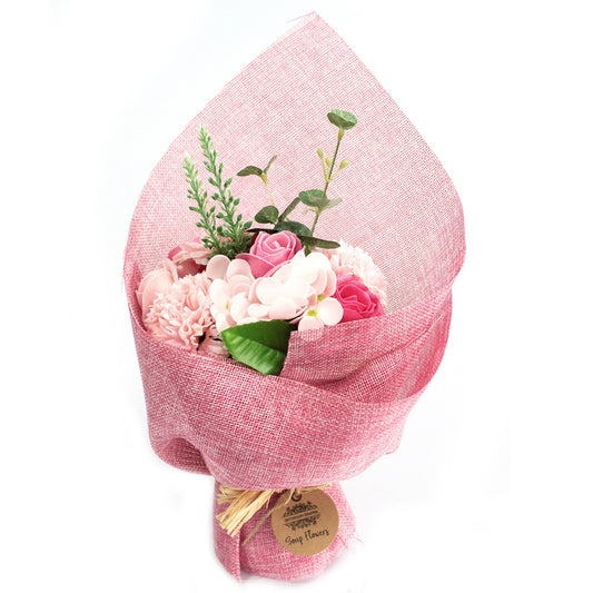 Boeket Zeep Bloemen Roze